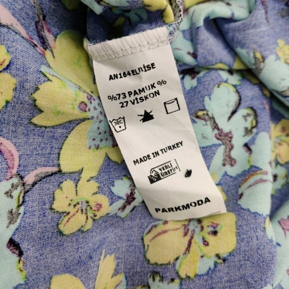 Park Moda Women's Vibrant Floral Maxi Dress, One Size Cotton NEW - Picture 12 of 13